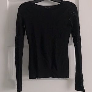 Express Mesh Sleeve Sweater